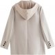 Women's casual hooded coat office coat