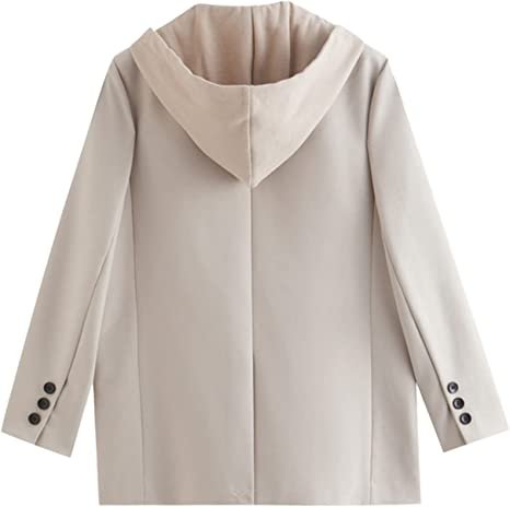 Women's casual hooded coat office coat